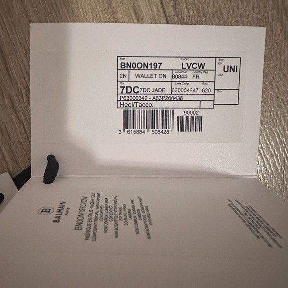 Balmain B-Buzz Croc-Embossed Leather Chain Wallet - Picture 11 of 11